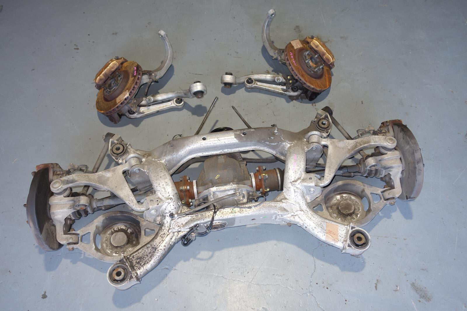 03-07 Infiniti G35 Coupe Front Rear M/T LSD Differential Brembo Brakes Subframe