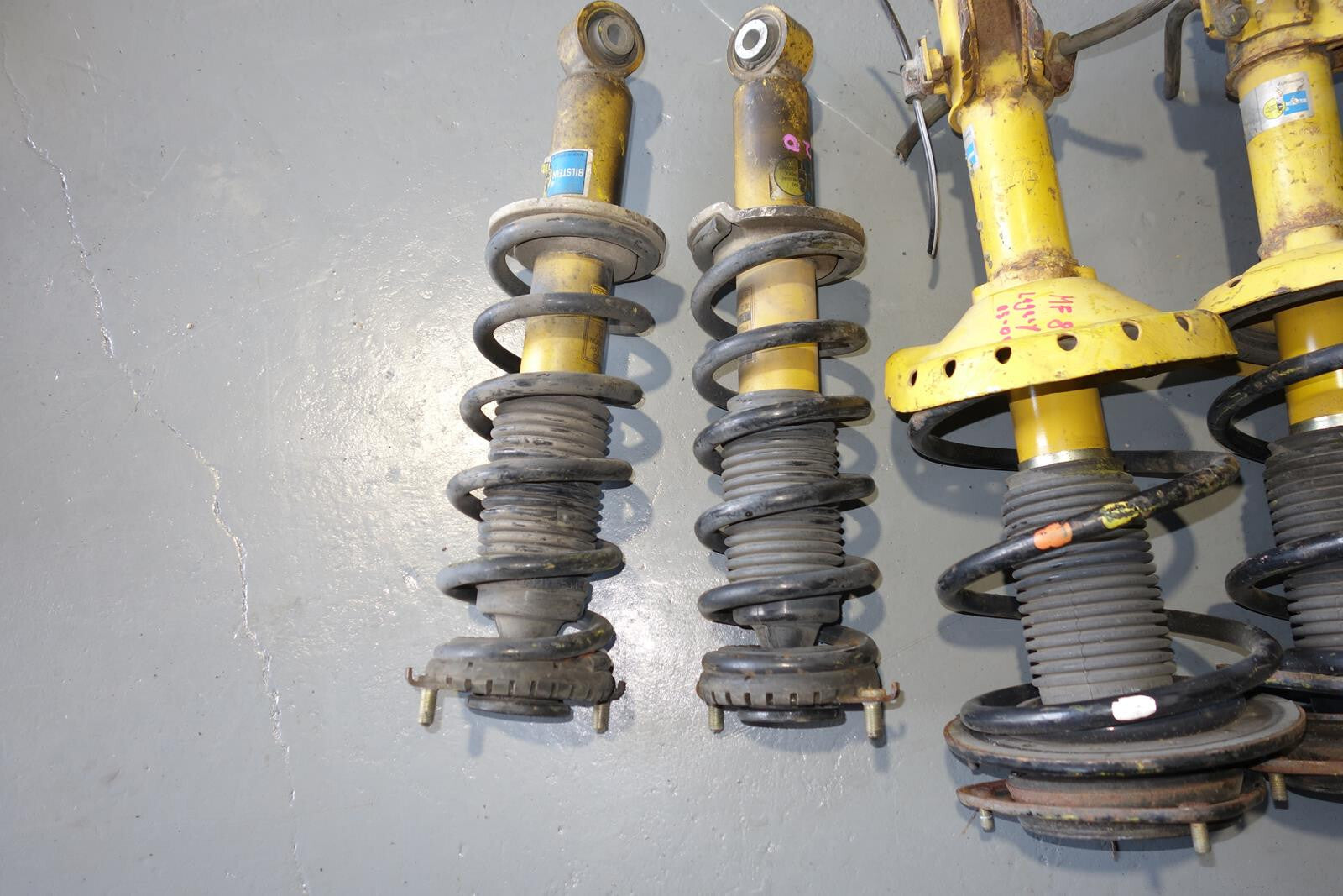 JDM Subaru Legacy Bilstein Shock Spring Strut Front Rear Suspension 05-09 MF-810