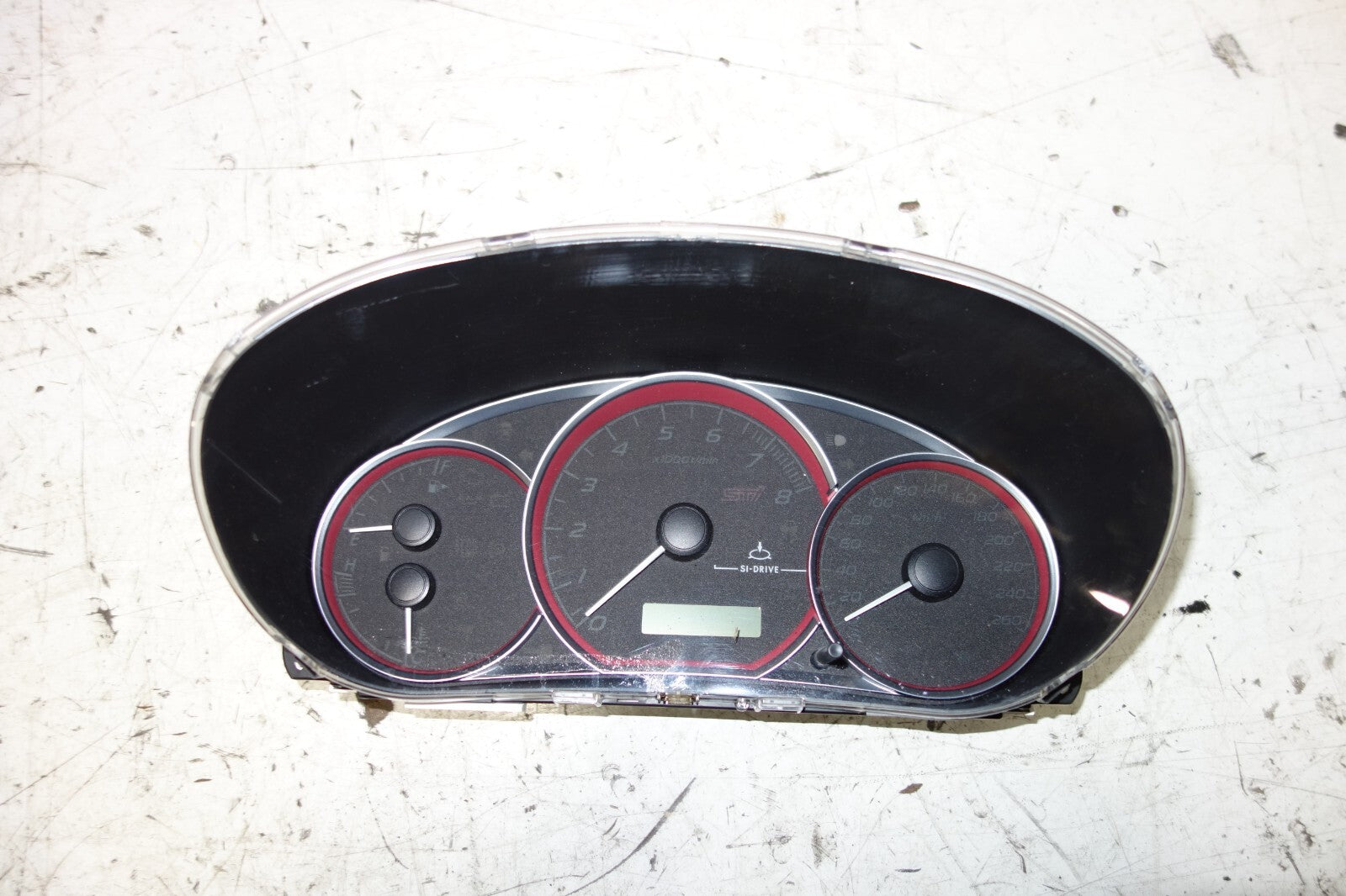 JDM 2008-2014 SUBARU WRX STi V10 MANUAL GAUGE CLUSTER  SPEEDOMETER GRB 260KM/H