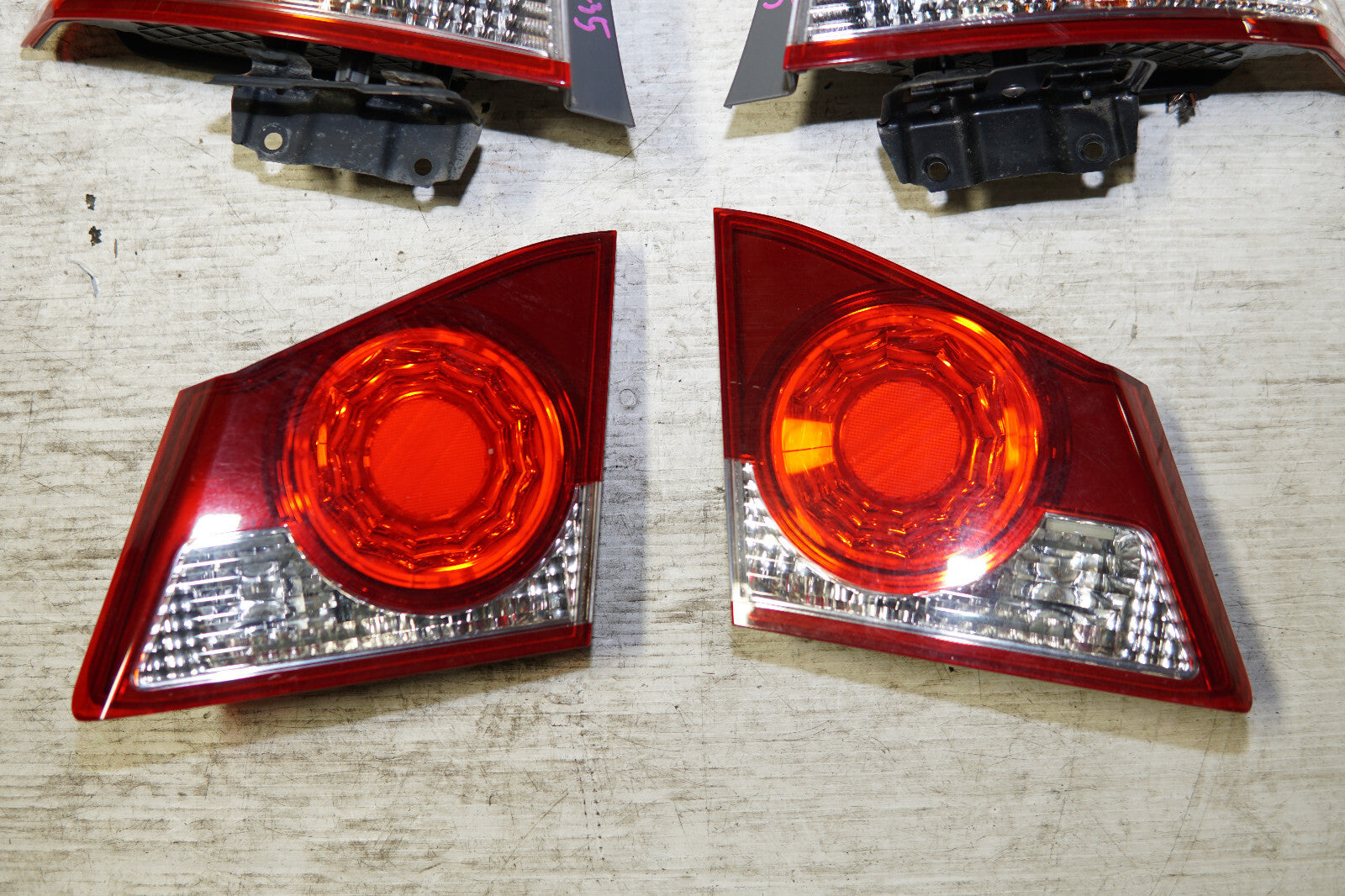 JDM Civic Type R Acura CSX Rear Taillights Tail Lamps Trunk Light 2006-2011 OEM