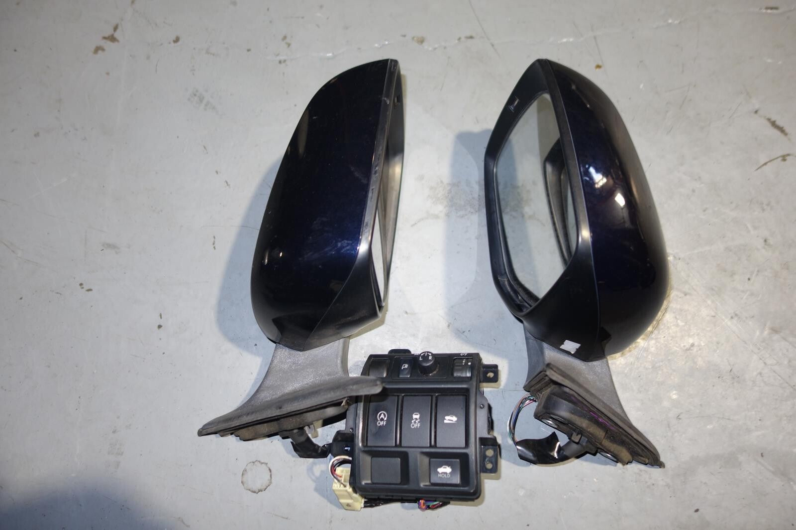 JDM Subaru Legacy Power Folding Door Mirrors Lights With Switch BRM 2010-2014