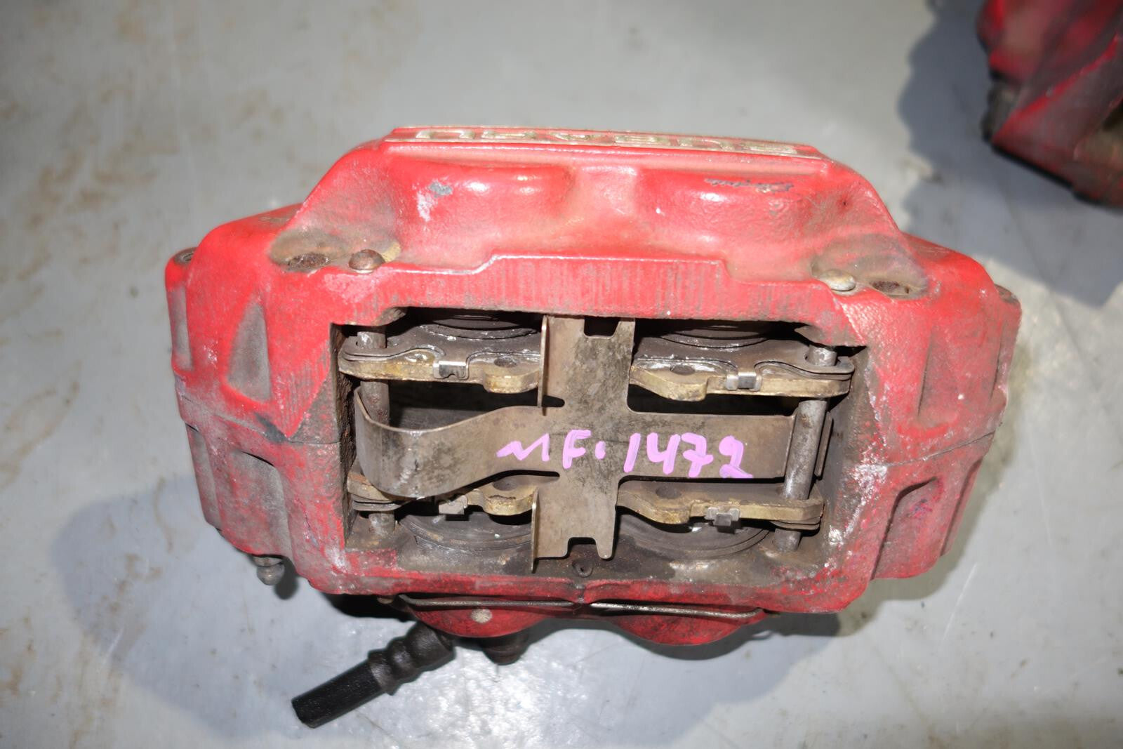 JDM Subaru Impreza WRX STi Legacy Forester Front 4 Pot Piston Brake Calipers RED