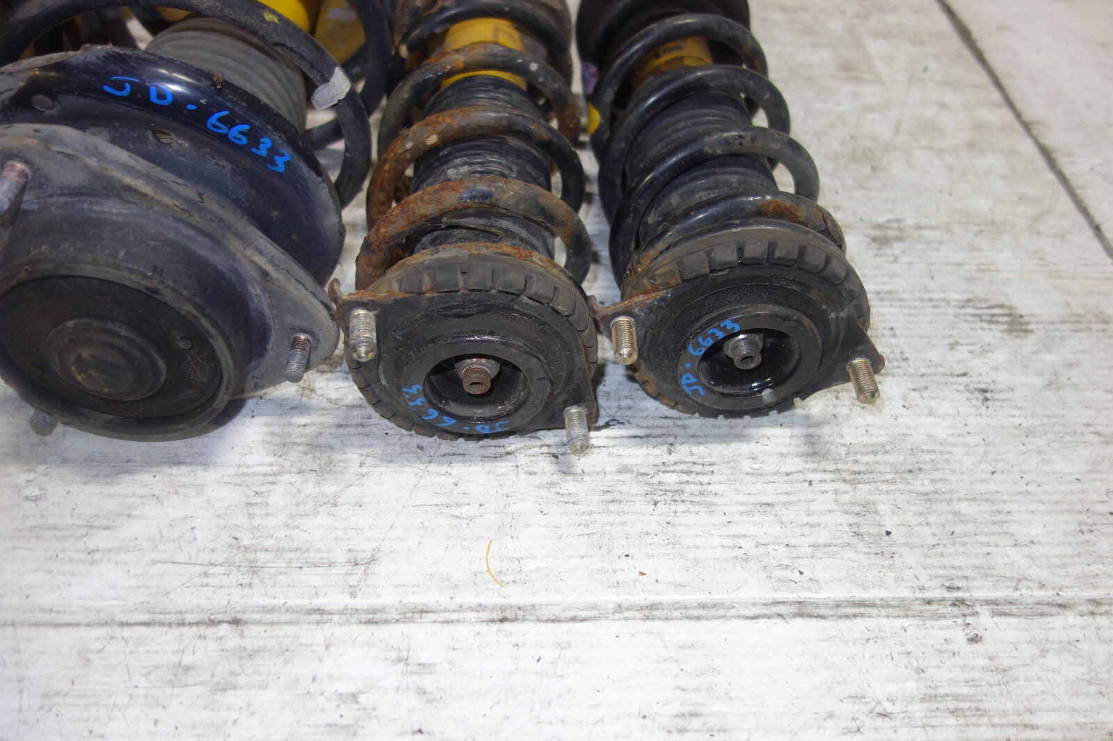 JDM Subaru Legacy Bilstein Front Shocks Coil Springs Strut Suspension 1998-2004