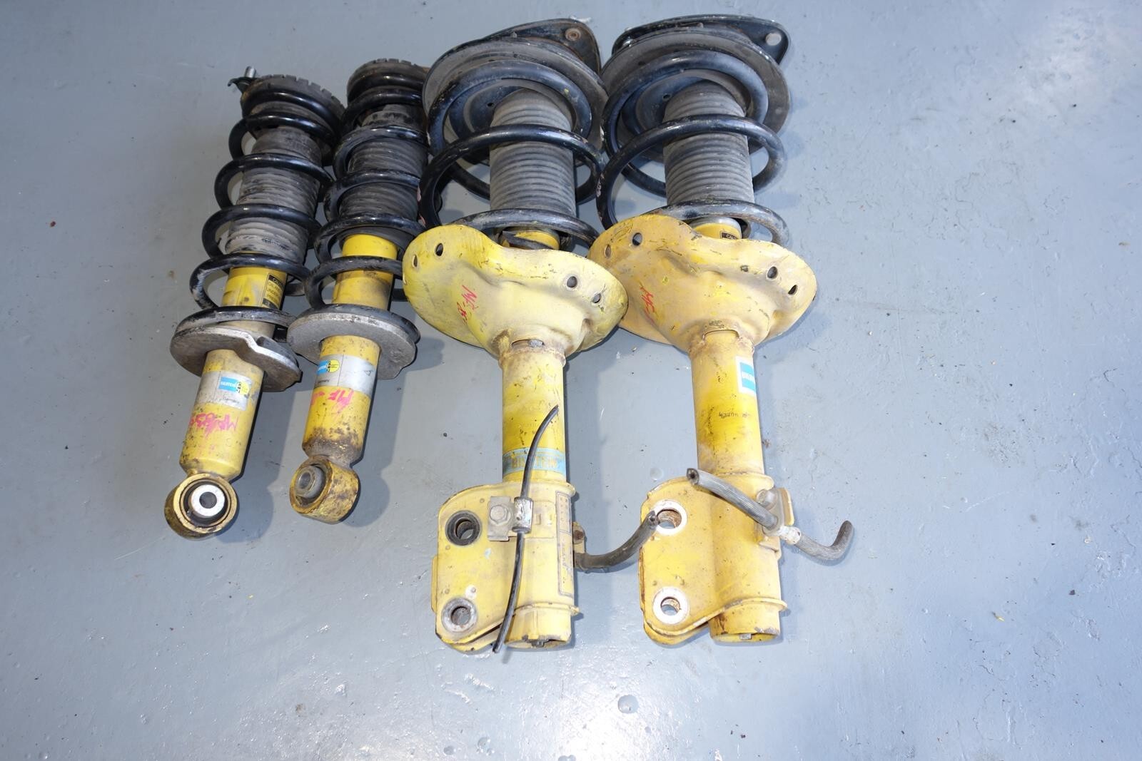 JDM Subaru Legacy Bilstein Yellow Shocks Struts Springs 2005-2009 # MF -854