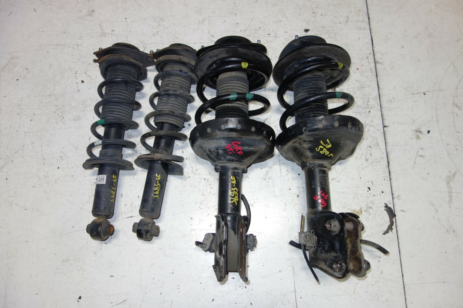 JDM Subaru WRX STi Shocks Strut Springs 2008-2014 Hatchback OEM Front & Rear