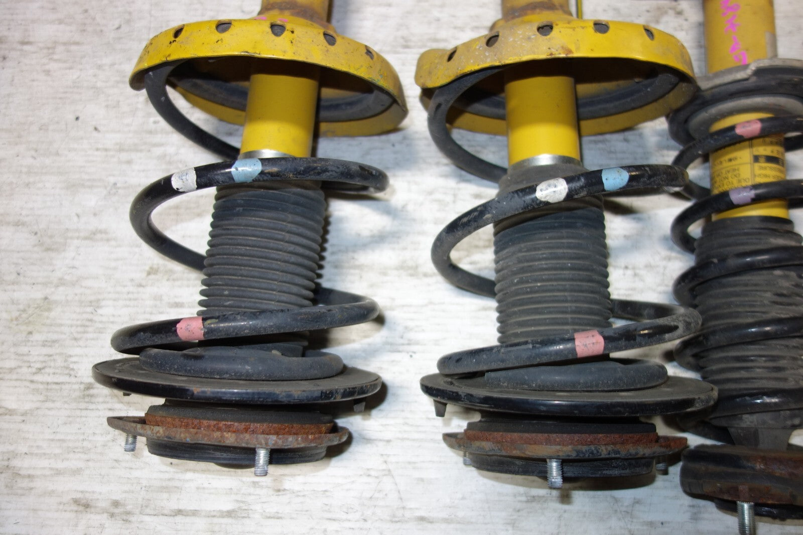 JDM Subaru Legacy Bilstein Yellow Shocks Struts Springs 2005-2009 #7684