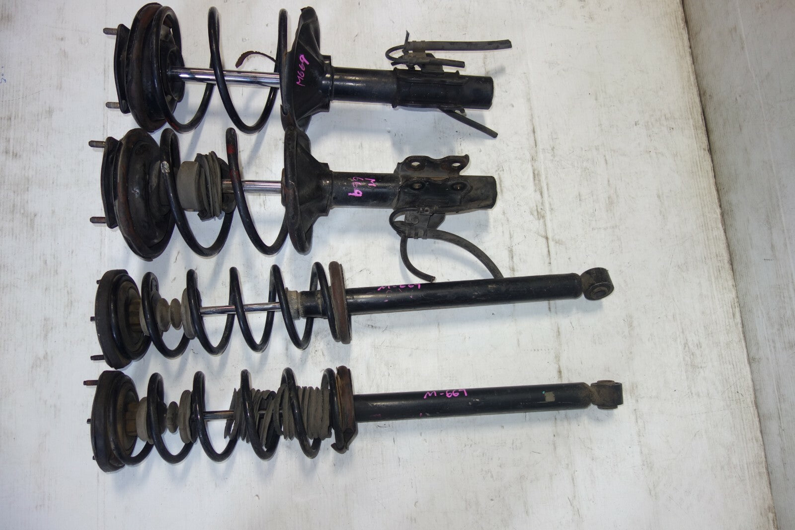 JDM 1995-1998 NISSAN 240SX S14 OEM FRONT & REAR SHOCKS STRUT FRONT & REAR LH LR