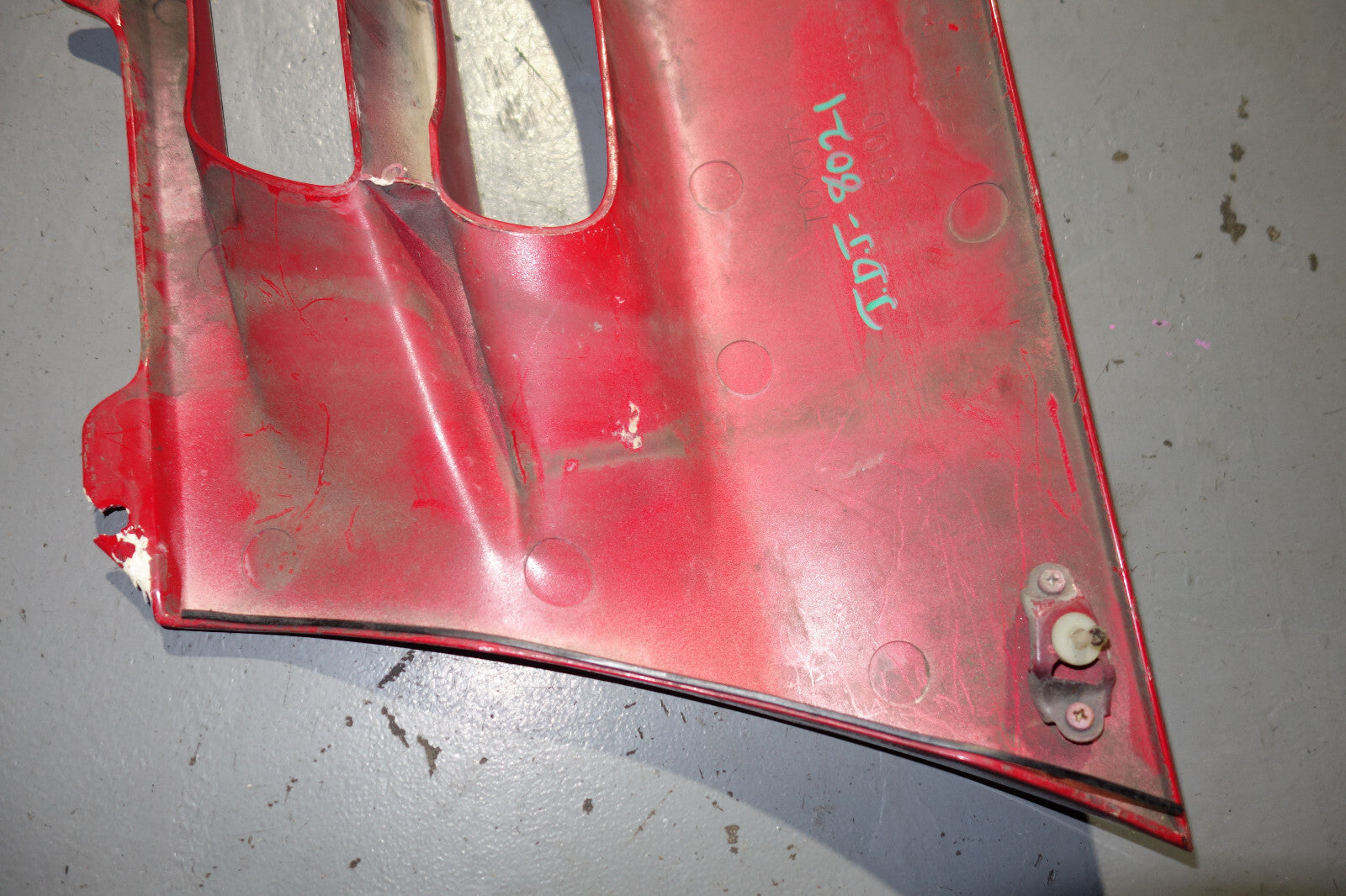 JDM Toyota MR2 MR-2 SW20 OEM Rear Side Vents Exterior Trim Vent Red 1991-1999