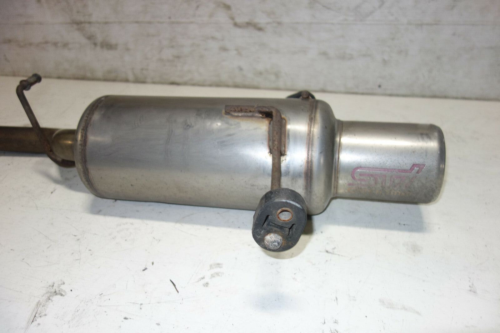 JDM Subaru Impreza WRX STi GENOME Exhaust Muffler Rare GDA GDB