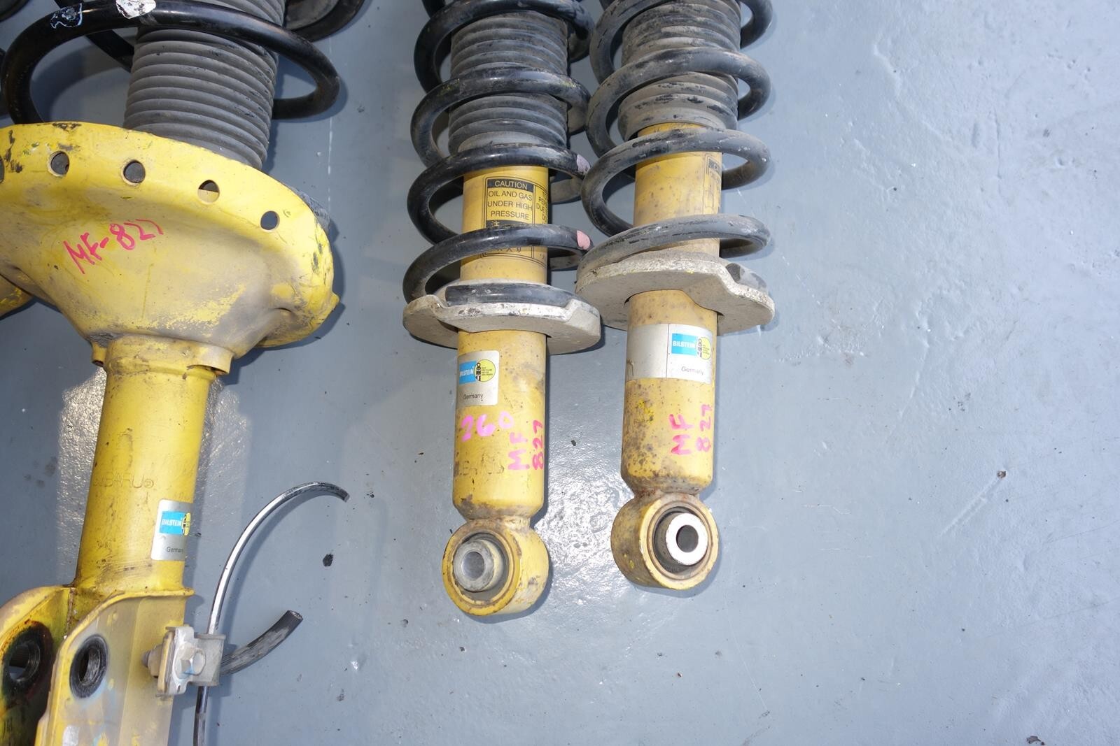 JDM SUBARU LEGACY BILSTEIN SPEC-B SHOCKS FRONT & REAR STRUTS COIL 05-2009 MF-827