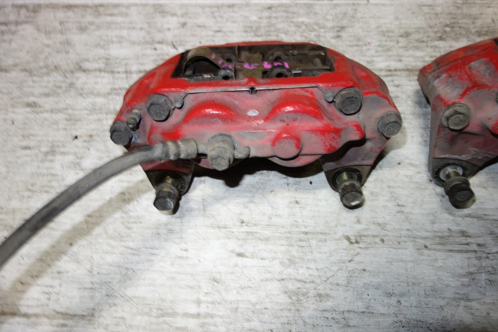 JDM Subaru Impreza Legacy Forester Front Brake Calipers Pair Upgrade 4 Piston #2