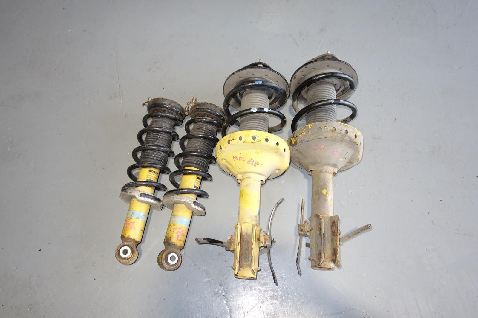JDM Subaru Legacy Bilstein Yellow Shocks Struts Springs 2005-2009 # MF -856