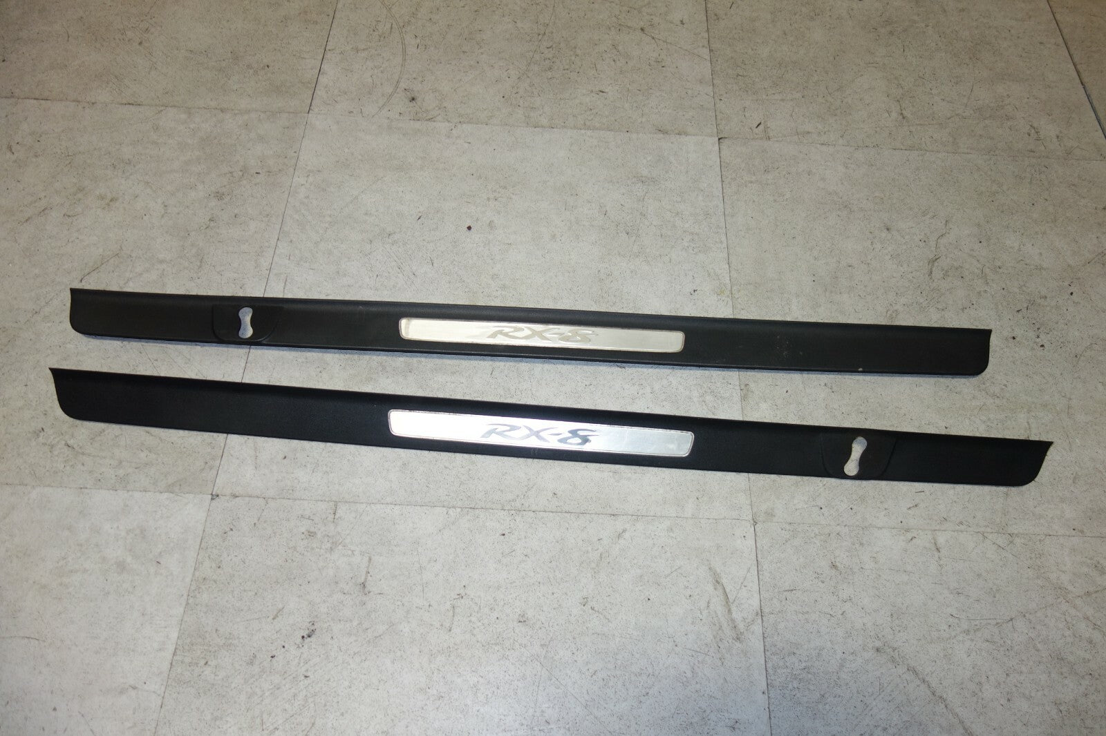 JDM Mazda RX8 Door Sills  Scuff Plates Used OEM 2004 2005 2006 2007 2008