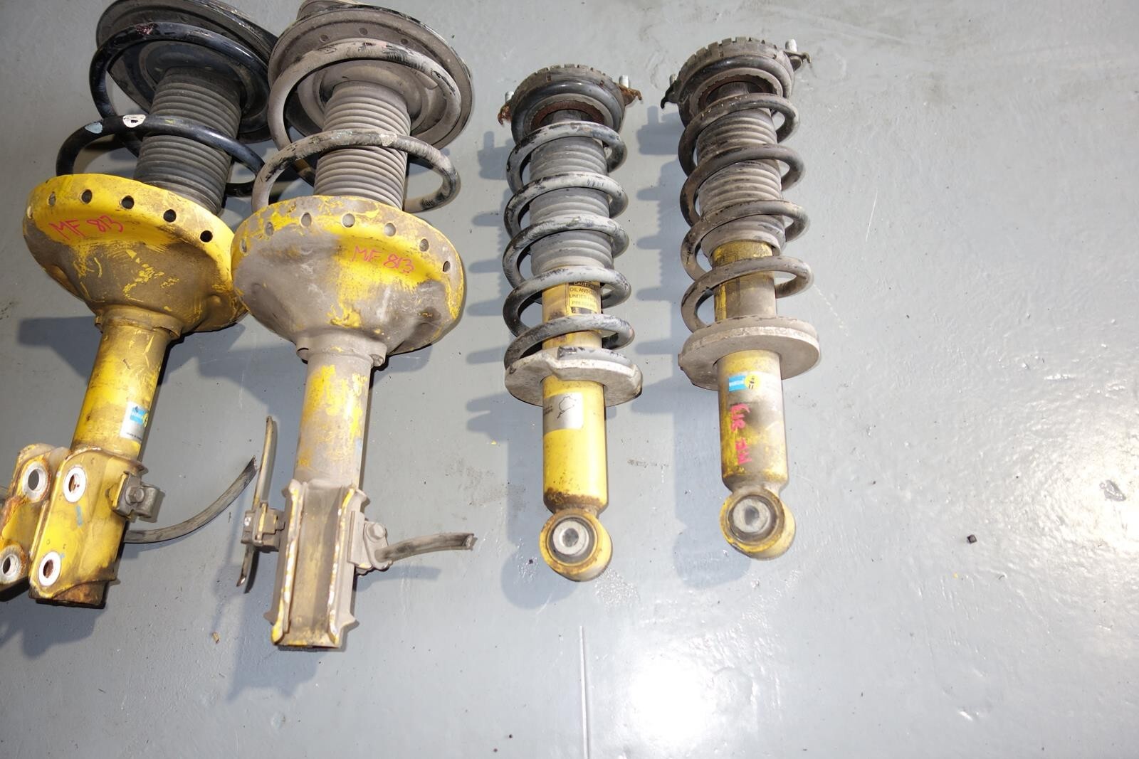 JDM Subaru Legacy Bilstein Yellow Shocks Struts Springs 2005-2009 MF-813