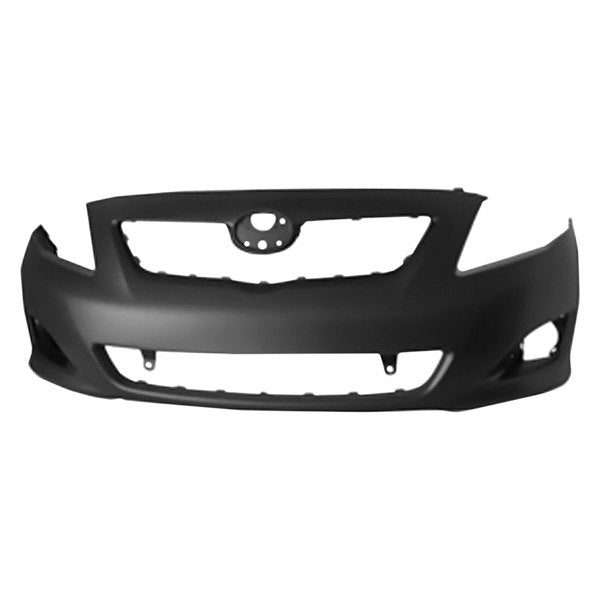 TOYOTA COROLLA 2009-2013 — FRONT BUMPER PRIMED; W/O SPOILER HOLES; FOR BASE/CE/LE/XLE MODELS 2009-2010