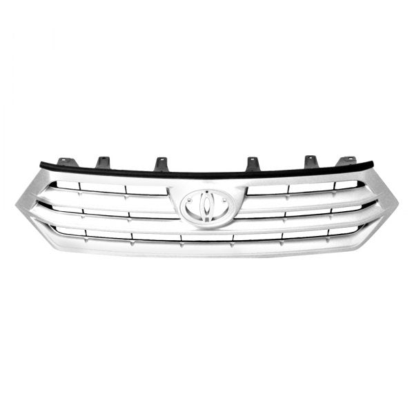 TOYOTA HIGHLANDER 2011-2013 — GRILLE; SILVER/BLK ; HIGHLANDER 2011-2013 ( EXCEPT HYBRID )