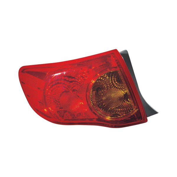 TOYOTA COROLLA 2009-2013 — TAIL LAMP LH; NORTH AMERICA BUILT; SEDAN 2009-2010